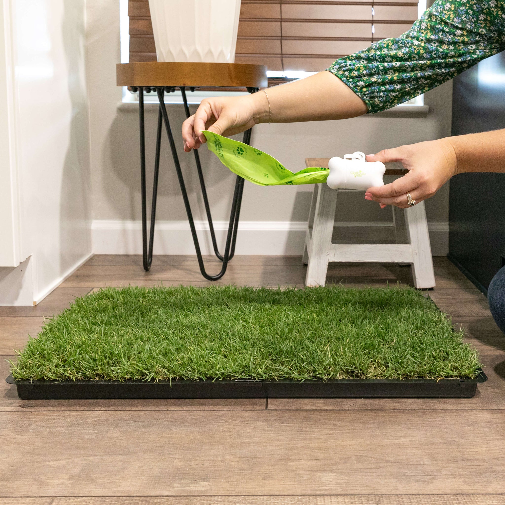 How to Set Up an Indoor Dog Waste Station Using Gotta Go Grass