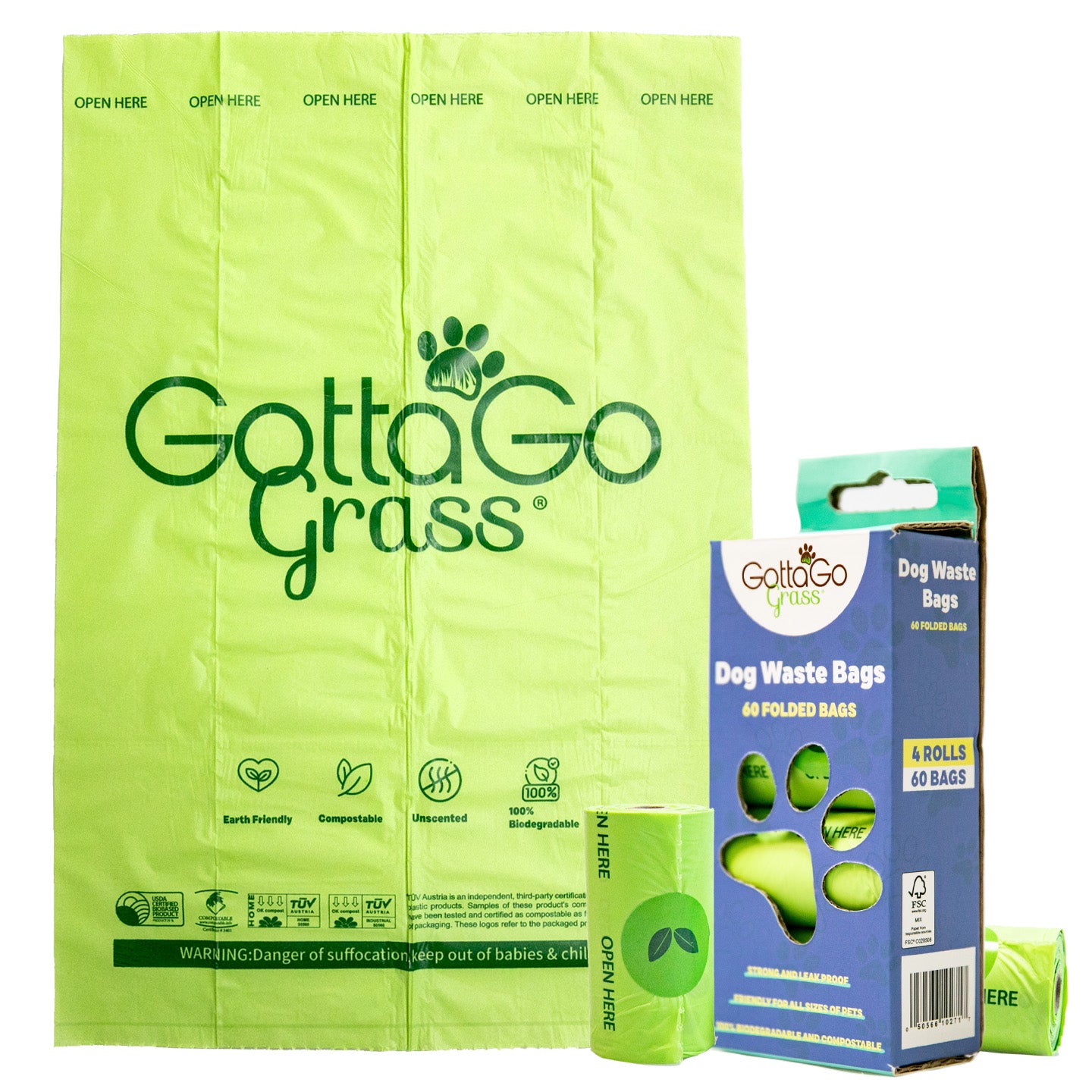Gotta Go Grass Dog Waste Bags